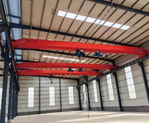 LDE型電動(dòng)單梁起重機(jī)(雙葫蘆)